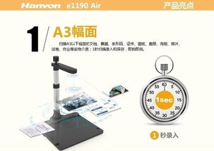 專業(yè)高拍儀推薦 漢王e1190 Air煙臺促銷，辦公提效新選擇